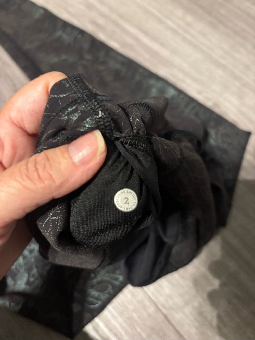 Lululemon Wunder Train 28” Black Floral Print High-Rise - Picture 4 of 4